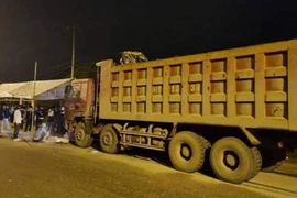 Hiện trường vụ tai nạn.