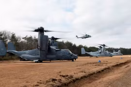 Lính thủy Đánh bộ Mỹ và Bộ binh Nhật Bản diễn tập ngăn chặn đổ bộ đường biển