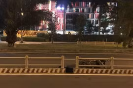 Hiện trường vụ tai nạn.