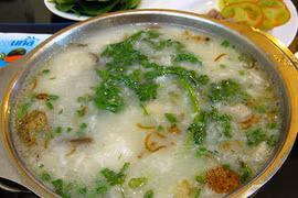 Cháo cải cúc giải cảm cúm