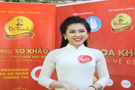 Thí sinh tươi tắn tham dự vòng sơ khảo Hoa khôi sinh viên 2018