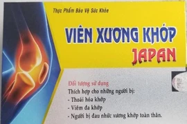Sản phẩm hỗ trợ xương khớp chứa chất cấm Diclofenac