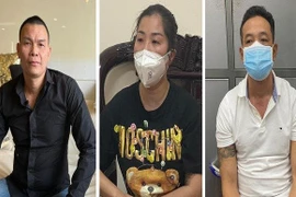 Các đối tượng trong đường dây đánh bạc bị bắt.