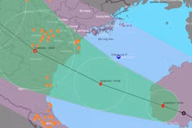 Bão số 2 áp sát vùng biển Hải Phòng đến Nghệ An