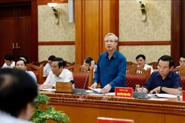 Phiên họp thứ ba của Tiểu ban Tổ chức phục vụ Đại hội XIII của Đảng