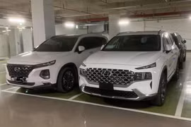 Hyundai Santa Fe “form mới” lại lộ diện tại Việt Nam, có dấu hiệu cho thấy là xe nhập chính hãng sắp ra mắt