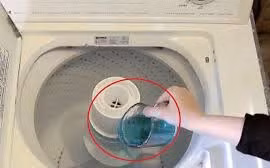 Nước súc miệng làm sạch máy giặt