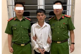 Trương Văn Khanh bị công an bắt giữ sau 6 năm trốn truy nã. Ản﻿h: Công an tỉnh Thanh Hóa.