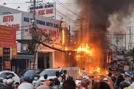 Hiện trường vụ cháy.