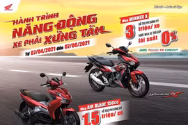 Từ nay tới 7/6/2021, khách hàng mua xe Honda Winner X và Air Blade 150 sẽ không phải lo về phí đăng ký xe