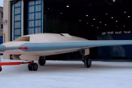 UAV Nga S-70 Okhotnik được trang bị ống phụt dòng khí phẳng