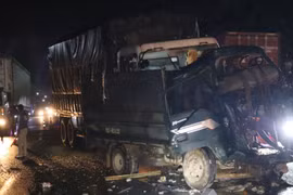 Hiện trường vụ tai nạn.