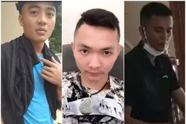 Từ trái qua phải các đối tượng: Lê Anh Lực, Nguyễn Quang Tuyến và Nguyễn Lâm Vận.