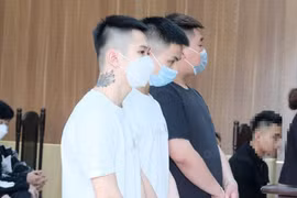 Các bị cáo tại phiên tòa.