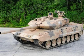 Xe tăng Đức Leopard 2A7 được trang bị hệ thống APS Trophy của Israel