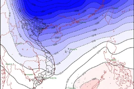 Không khí lạnh ra đến biển sẽ suy yếu dần
