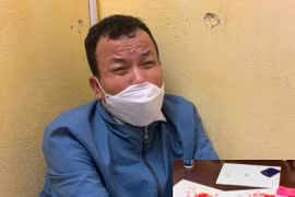 Đối tượng Phạm Văn Viên tại cơ quan công an.