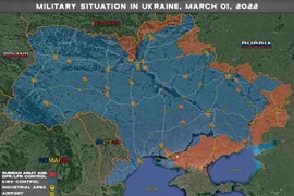 Không chiến trên không phận và mặt đất Ukraina