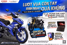 Khuyến mãi mua xe nhận quà “khủng” với tỷ lệ trúng cực cao dành cho khách hàng Yamaha Exciter