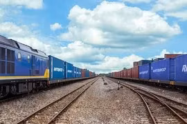 Đường sắt khai trương đoàn tàu chở container sang Bỉ