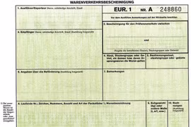 EU không chấp nhận chứng chỉ EUR.1 màu xanh lam từ Việt Nam