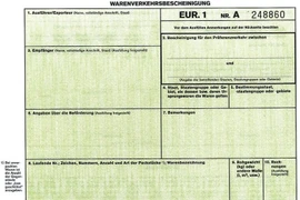 EU không chấp nhận chứng chỉ EUR.1 màu xanh lam từ Việt Nam