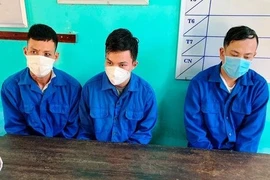 Nhóm đối tượng Trần Ly, Trần Văn Bi, Nguyễn Thanh Tuấn bị công an bắt giữ