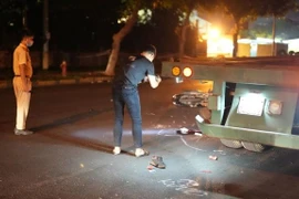 Hiện trường vụ tai nạn.