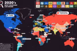 5 thương hiệu ô tô được tìm kiếm nhiều nhất trên Google