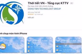 Đã có ứng dụng dự báo thời tiết trên điện thoại