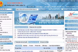 Cổng thông tin điện tử Hệ thống mạng đấu thầu quốc gia.