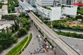 Vận hành thử nghiệm liên động tuyến đường sắt trên cao đoạn Nhổn – Cầu Giấy