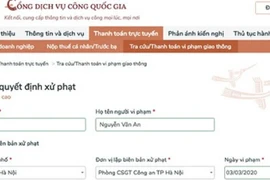 Cổng dịch vụ công Quốc gia tích hợp thêm 30 thủ tục hành chính thuế