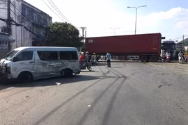 Hiện trường vụ tai nạn.