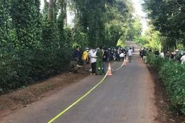 Đoạn đường xảy ra tai nạn. Ảnh: NLĐ.