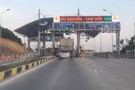 Trạm BOT cải tạo nâng cấp Quốc lộ 3 và đường cao tốc Thái Nguyên - Chợ Mới.