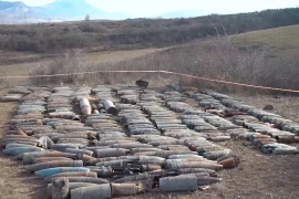 Hoạt động rà phá bom mìn của công binh Nga ở Nagorno-Karabakh