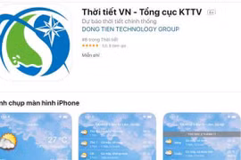 Tổng cục Khí tượng thủy văn thử nghiệm ứng dụng cảnh báo thời tiết nguy hiểm