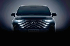 Lộ diện nội thất Hyundai Custo với cần số nút bấm giống SantaFe