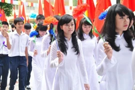 Trường THCS Ba Trại, Ba Vì. Ảnh: Internet.