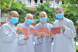 Gần 450 tăng ni của Học viện Phật giáo Việt Nam tại TPHCM hiến máu tình nguyện