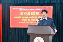 Sở Giáo dục và đào tạo Thanh Hoá có giám đốc mới