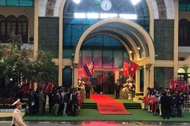 Đồng Đăng ngập cờ hoa đón Chủ tịch Triều Tiên Kim Jong Un