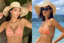 Thùy Tiên và dàn thí sinh Miss Grand International 2021 chụp ảnh áo tắm quyến rũ