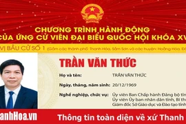 Chương trình hành động của Ứng cử viên Đại biểu Quốc hội khóa XV Trần Văn Thức - Đơn vị bầu cử số 1