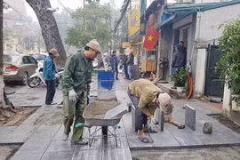 Sở Xây dựng Hà Nội nói về tiêu chuẩn đá lát vỉa hè trên địa bàn
