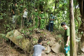 Hiện trường phát hiện thi thể bé gái V.