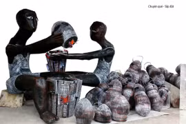 Thầy giáo làng kể chuyện biển đảo bằng điêu khắc