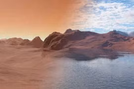 Bí ẩn hồ sao Hỏa bị đá hút nước, chôn vùi trong quá khứ