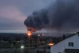 Nổ kho vũ khí đạn của quân đội Nga ở Belgorod. Ảnh South Front